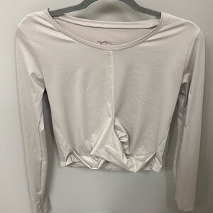 Women's Cream Long Sleeve Top